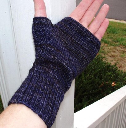 Basket Weave Fingerless Gloves