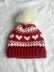 Fair Isle Heart Crochet Hat