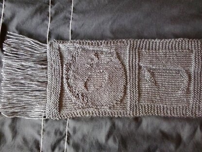Jack Skellington Scarf Knitting Pattern