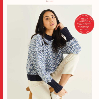 Sirdar 10311 All-Over Fair Isle Sweater in Cashmere Merino Silk DK PDF