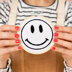 Cotton Clara Happy Face Embroidery Kit - 11cm (White) 