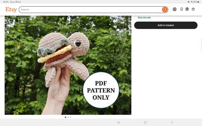 Crochet: Burger Turtle