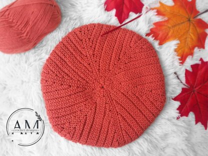 ANJA knit-look beret