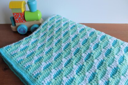 Sea Ripple Baby Blanket