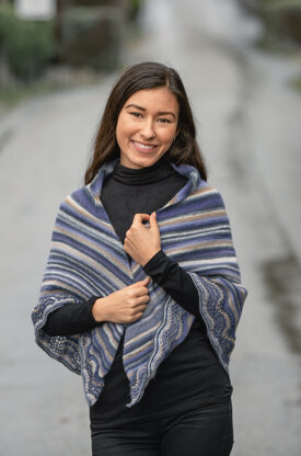 Teoline Shawl in Viking Nordlys - Downloadable PDF