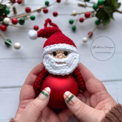 Santa Jingle Bell Ornament