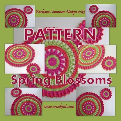 Coasters and Placemats SPRING BLOSSOMS