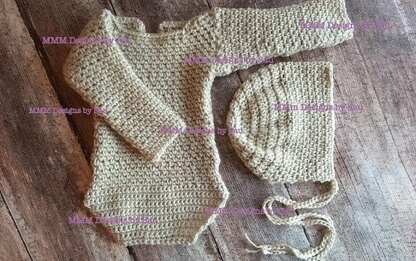 151 Long sleeved romper set