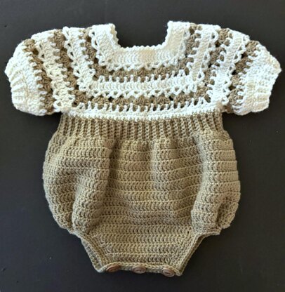 Baby Button Seat Romper Outfit