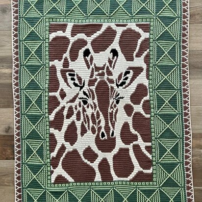 Giraffe Mosaic Blanket