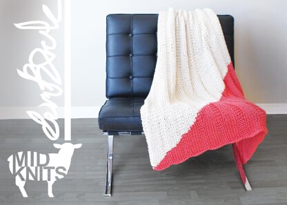 Triangle Color Blocked Throw Blanket (2015001)
