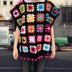 Pompom Crochet Poncho