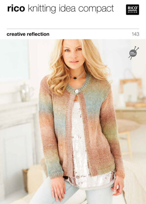 Ladies’ Cardigans in Rico Creative Reflection Print - 143