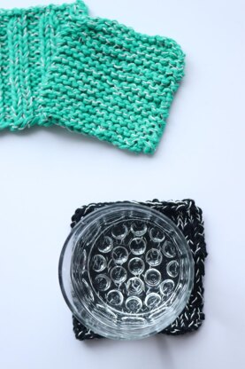 Knit Sparkle Coasters