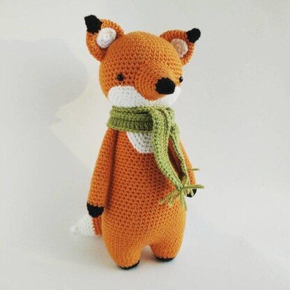 Fox with Scarf Crochet Amigurumi Pattern