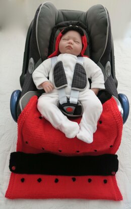 Ladybird Baby Car Seat Blanket