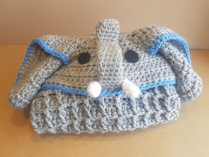 2in1 Safari Elephant Hooded Blanket Crochet Pattern