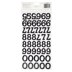 American Crafts Thickers Sprinkles Numbers Chipboard Black Glitter (99 Piece)