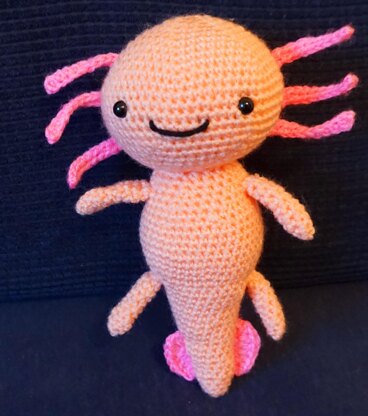 Amigurumi Häkelanleitung Axolotl Leni