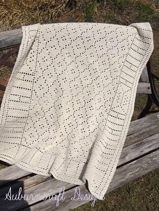 Mosaic Filet Lap Blanket