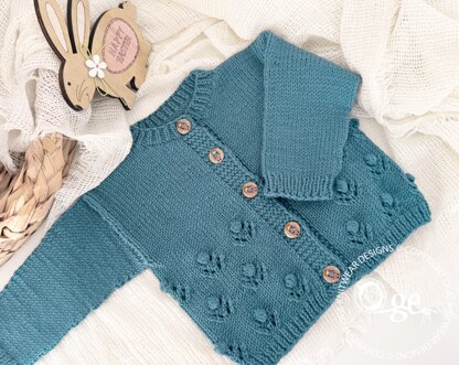 Freckles Bottom Up Cardigan - P289