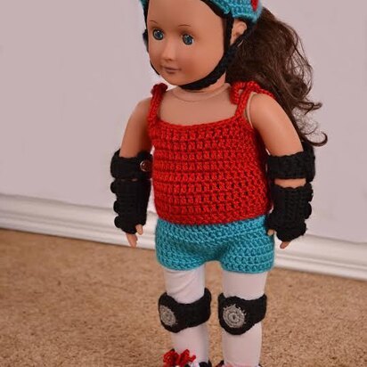 Roller Derby Girl Outfit for 18 " Doll