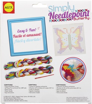 Alex Toys Simply Needlepoint Kit - Butterfly