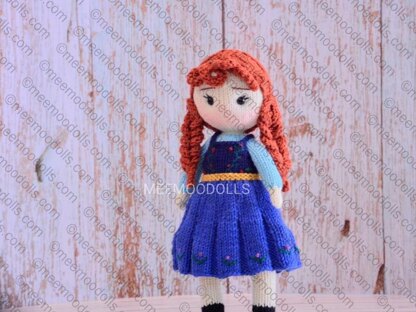 ANNA. Knitting doll pattern.