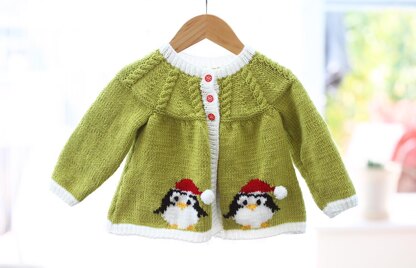 P16 Christmas Penguin Jacket/Cardigan
