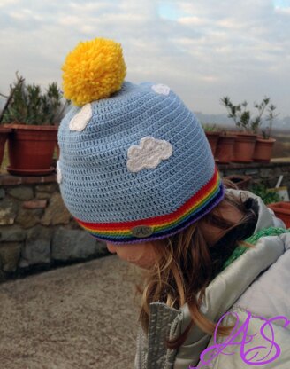 Rainbow, Sun and Clouds Hat