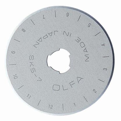 Olfa Rollschneider-Klingen mit gerader Kante, 45 mm, 10 Stück (RB45-10)