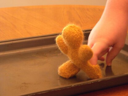 Knitted/Felted Gingerbread Man