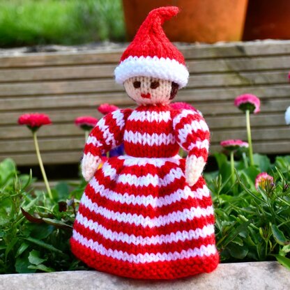 Heidi - Christmas Elf Folk Doll Knitting Pattern.