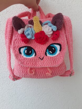 Unicorn Backpack Crochet Pattern