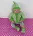 Baby Easy Stripe Cardigan, Beanie & Booties