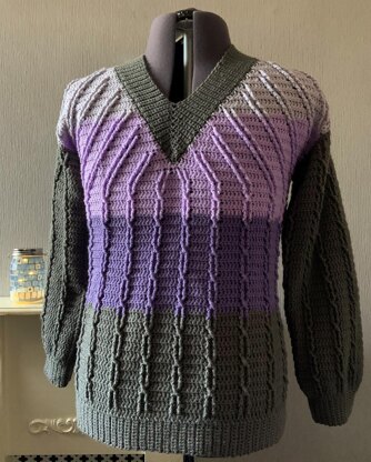 Deep V Cable Sweater