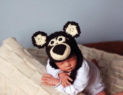 New Born Baby Bear Hat