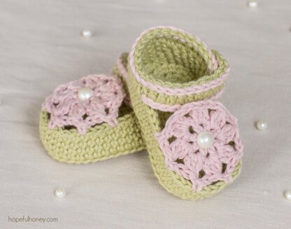 Ice Cream Swirl Baby Booties