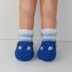 Toddler Stripe Sock & T Bar Sandal Slippers