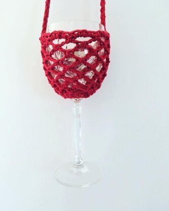 Crochet Wine Glass Holder