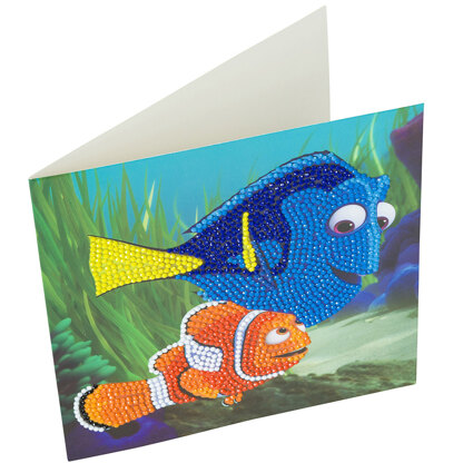 Crystal Art Dory and Marlin, 18x18cm Card Diamond Painting Kit