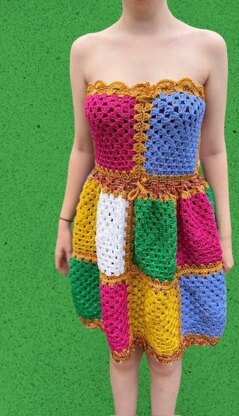 Peplum Crochet Dress