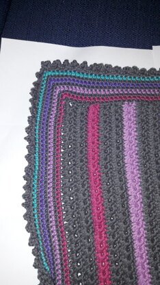 Star stitch stripes Babyblanket