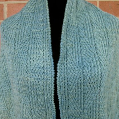 Mandelbrot Twist Stitch Shawl