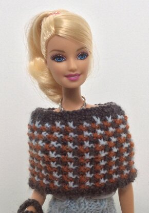 Curvy Barbie Tweed Capelet All Sizes