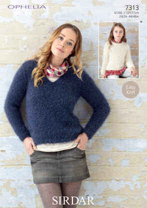 Sweaters in Sirdar Ophelia - 7313 - Downloadable PDF