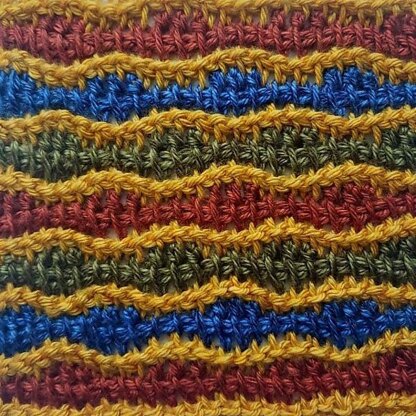 Tunisian Sampler Blanket CAL (25 squares)