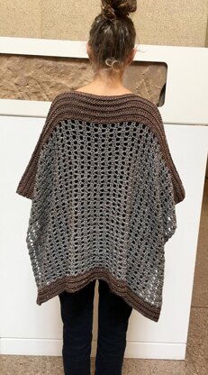 Crochet Poncho Pattern: Easy-Peasy Two Rectangle Poncho