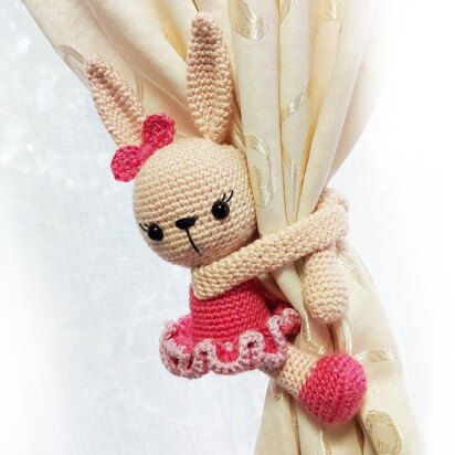 Rabbit Girl Curtain Tie back