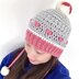 Puffy Hearts Beanie